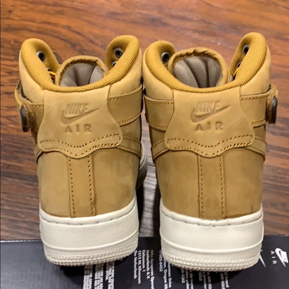 NIKE AIR FORCE 1 HIGH PRM (GS) Wheat/Khaki-Light B - Picture 8 of 16